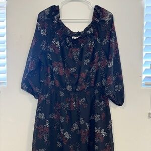 Off the Shoulder Floral Dress